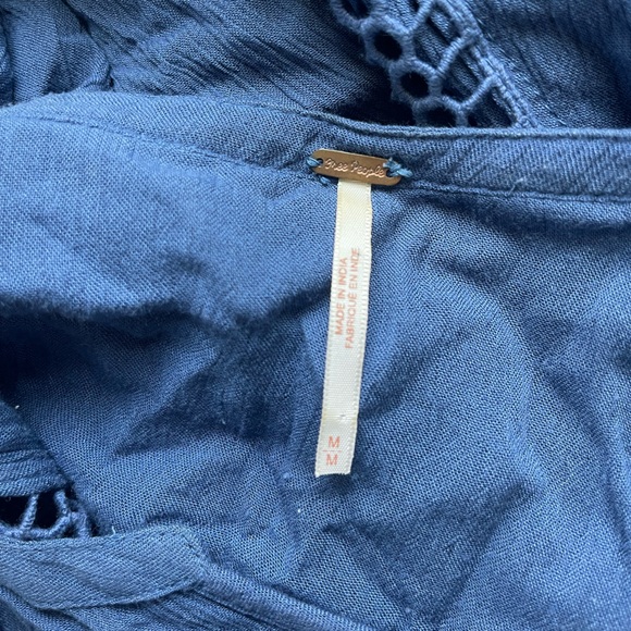 Free People babydoll crochet inset swing tunic - Picture 12 of 13